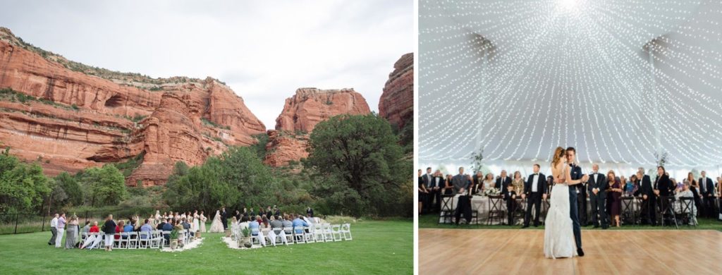 enchantment resort outdoor arizona wedding venue